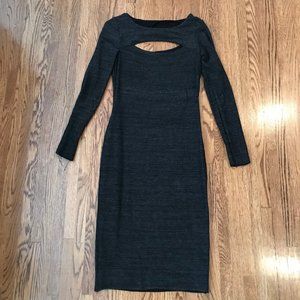 Midi Length Grey Knit Bodycon by Bailey 44